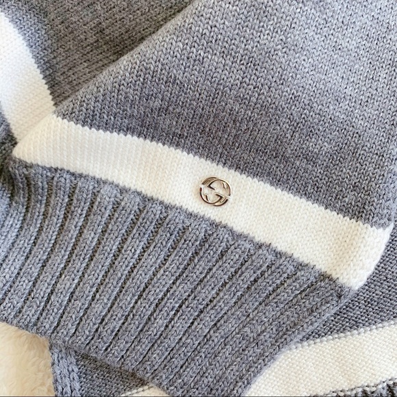NWT Authentic Gucci Wool Knit Long Scarf​ - Picture 3 of 6